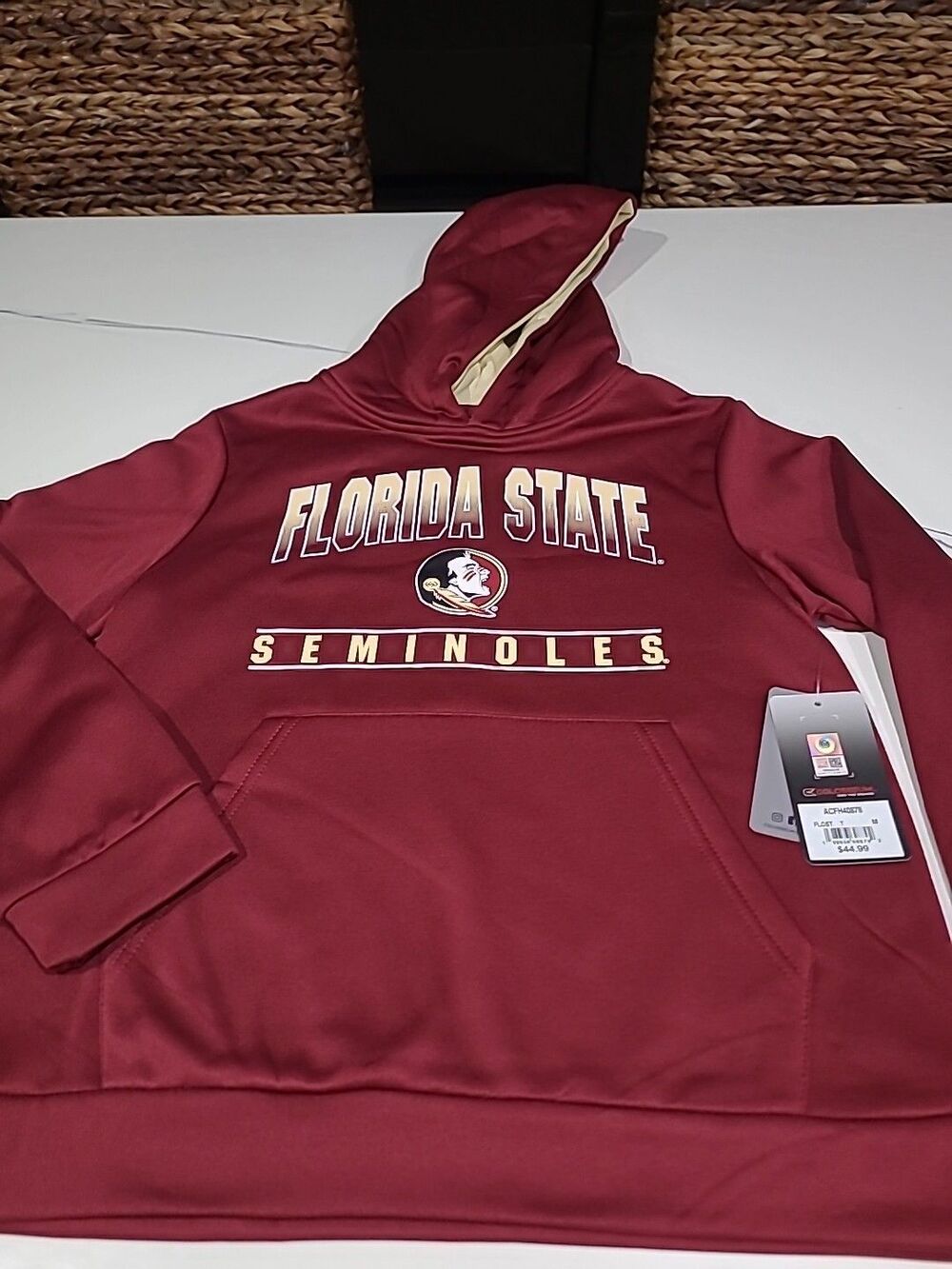 Colosseum Hoodie Youth XL Red/maroon Florida State Seminoles FSU B20 - Picture 9 of 9